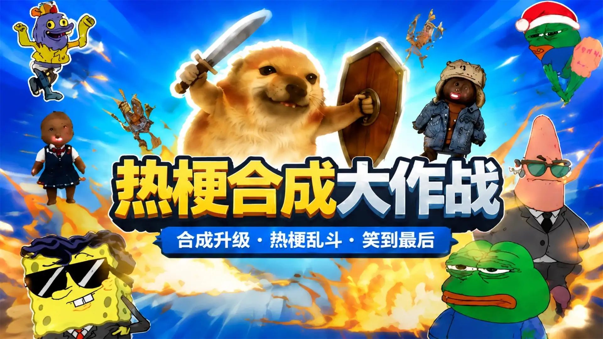 热梗合成大乱炖(我的刀盾!)游戏截图2
