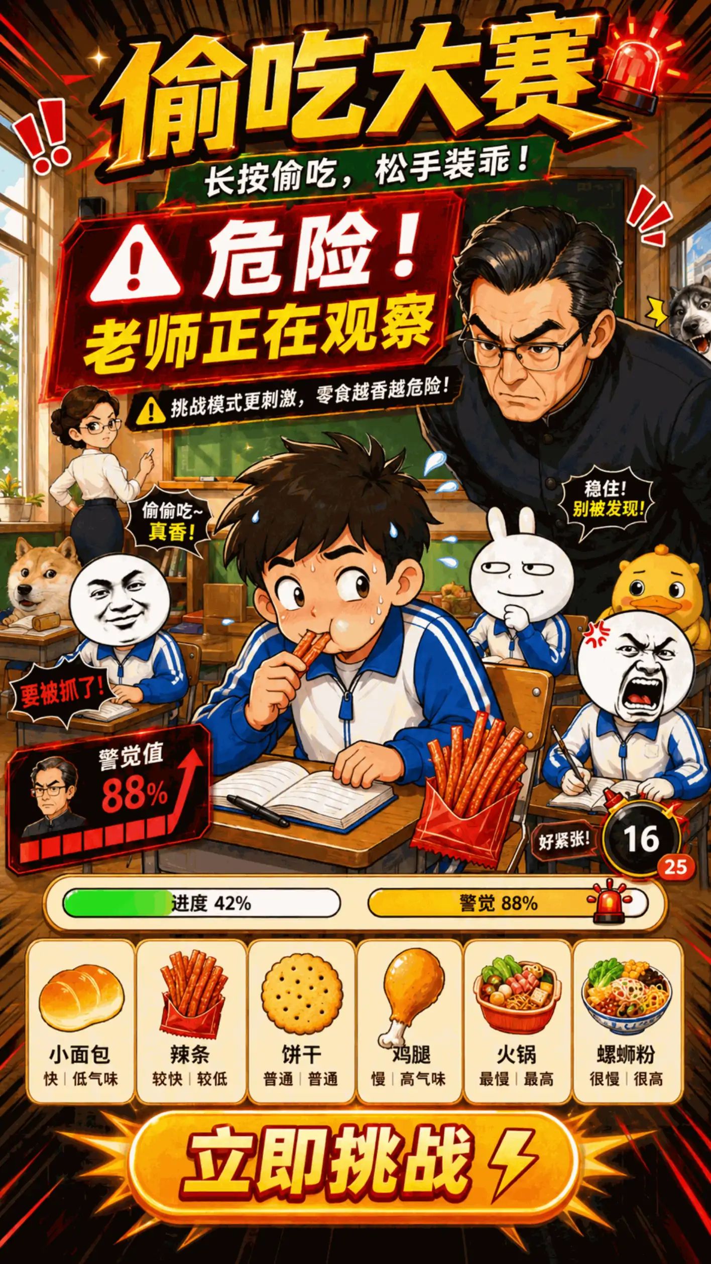 偷吃大赛-挑战100种零食游戏截图5