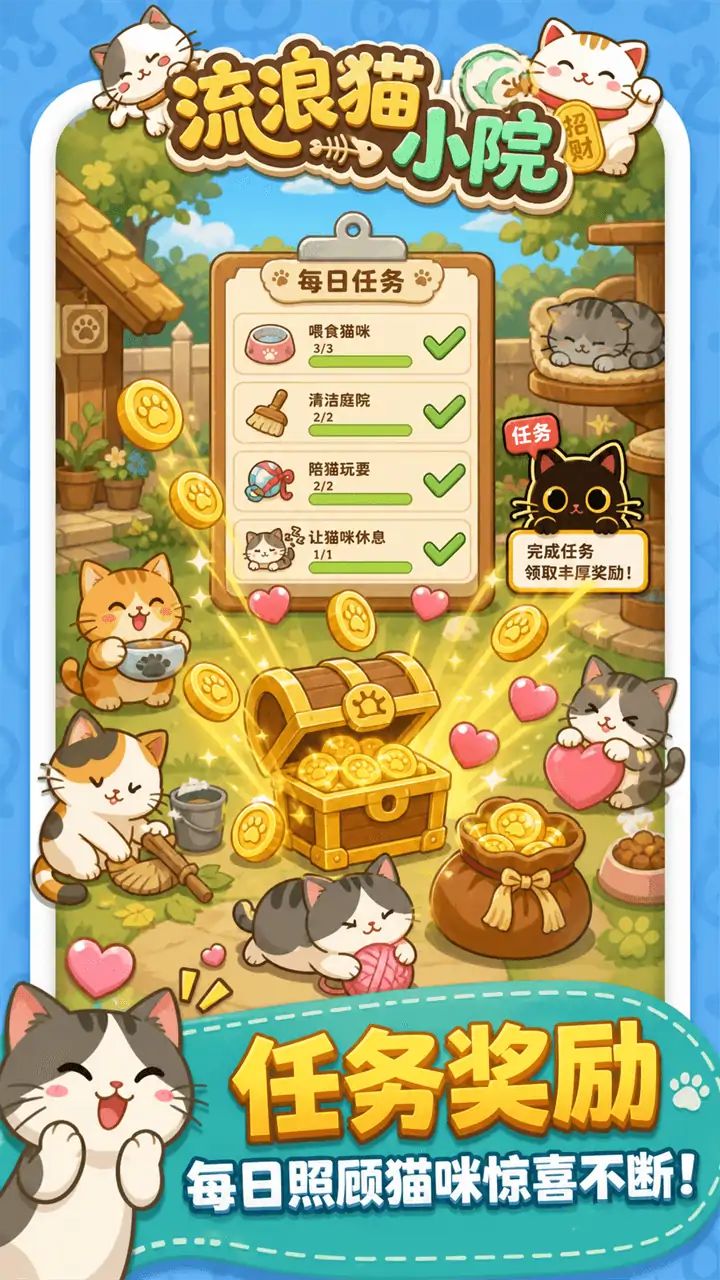 流浪猫小院游戏截图5
