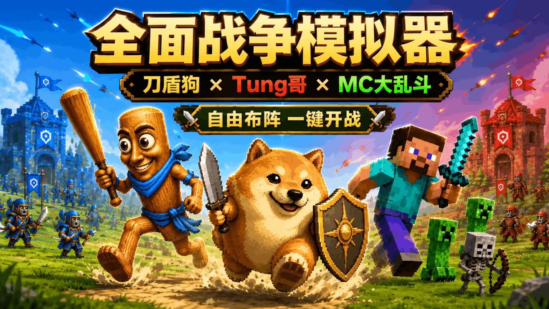 全面战争模拟器(刀盾MC脑腐)游戏截图2