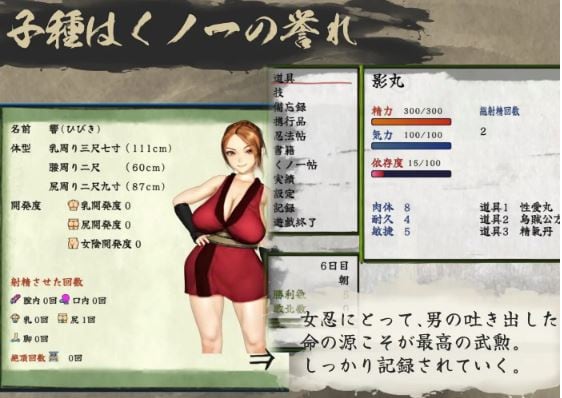 女忍者性技巧战斗动作剧：勘英夜战游戏截图5