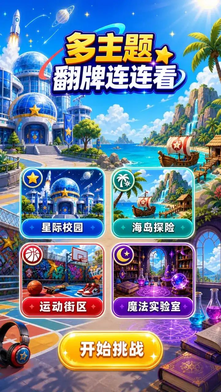 翻牌连连看游戏截图2
