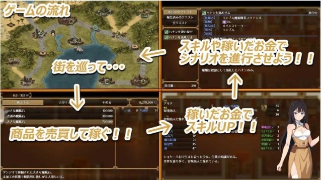 亚希奈・商队 アキナ・キャラバン AI汉化版+存游戏截图2