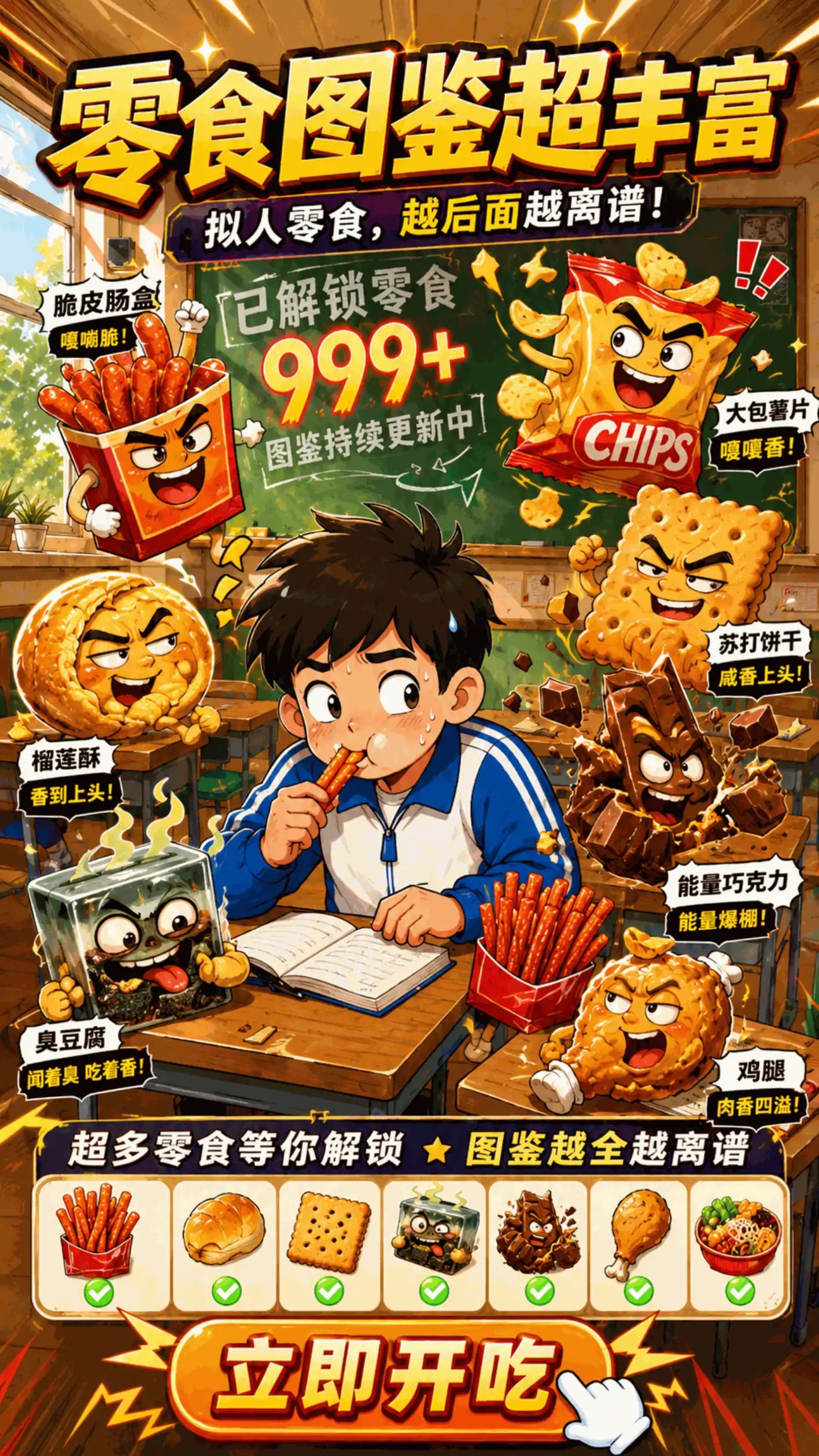 偷吃大赛-挑战100种零食游戏截图3