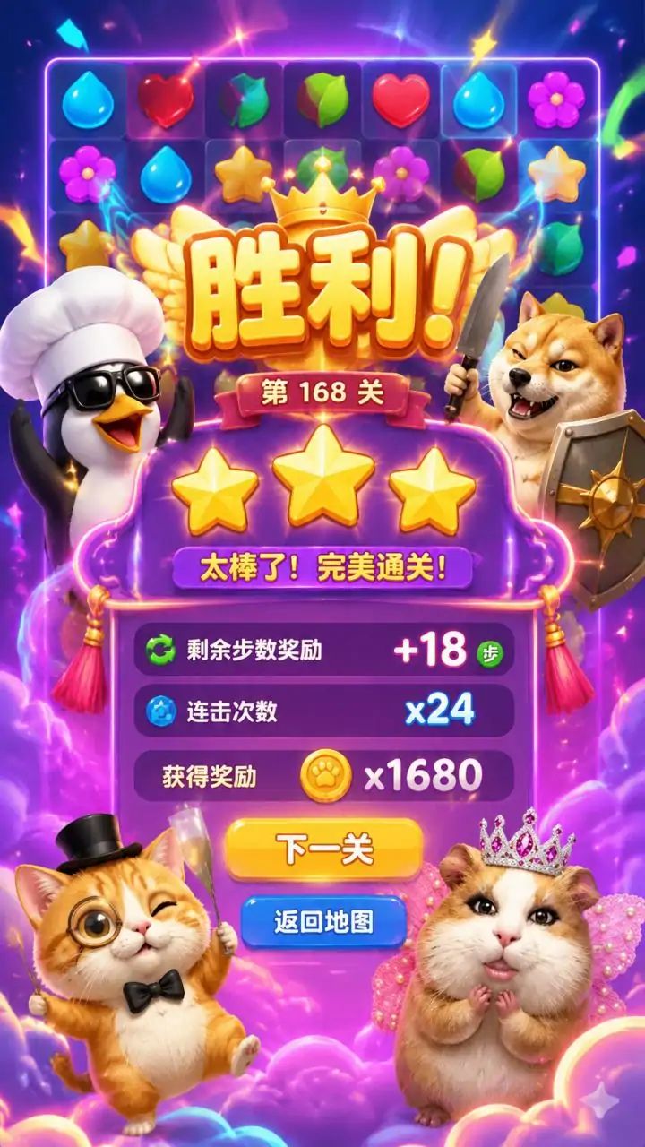 梗王消消乐游戏截图4