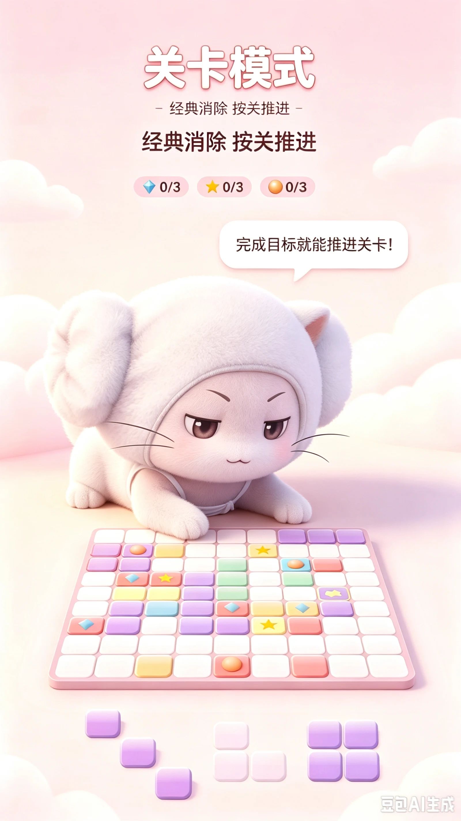 大喵搭方块（自制）游戏截图2