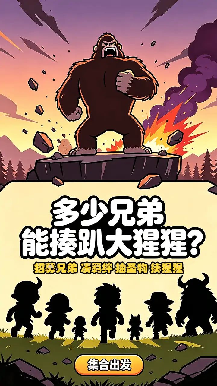 多少兄弟能揍趴大猩猩?游戏截图2